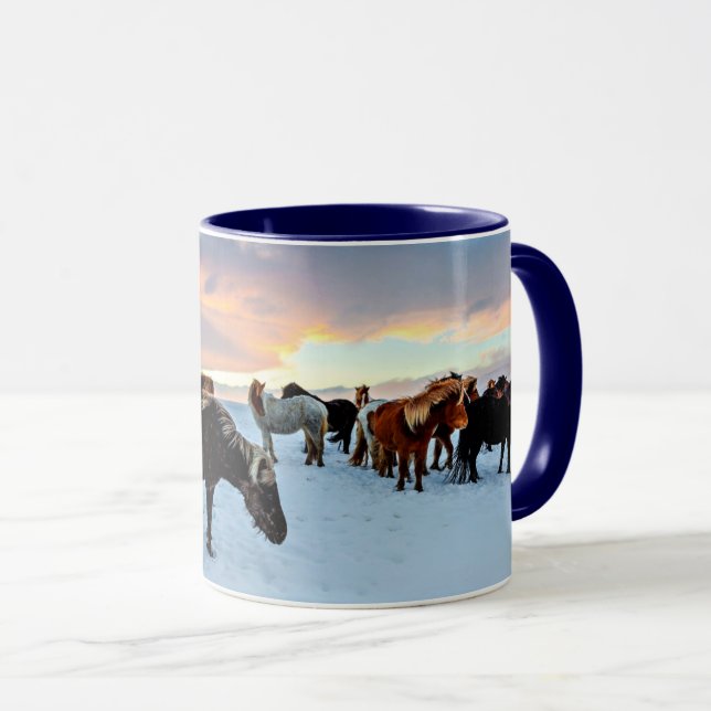 Icelandic Horses Mug (Front Right)