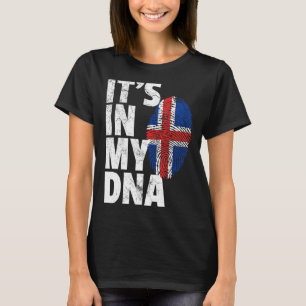 Icelandic Iceland Flag It's In My Dna Christmas C T-Shirt