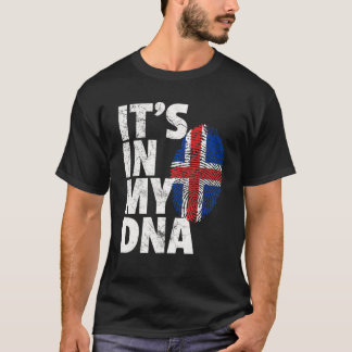 Icelandic Iceland Flag IT's IN MY DNA Christmas Gi T-Shirt