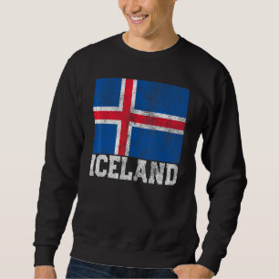 Icelandic Iceland Flag Pride Roots Country Family  Sweatshirt