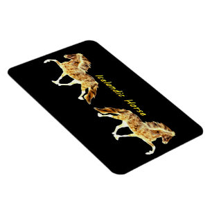 Icelandic On Fire Icelandic Horse Magnet