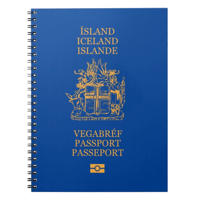 Icelandic passport cover notebook (Front)