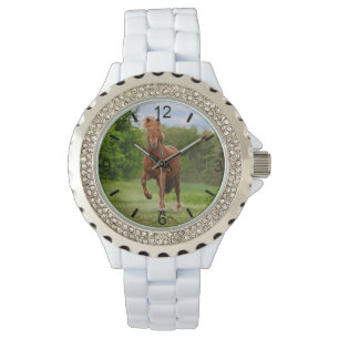 Icelandic Pony Tölt Funny Photo Horse Lovers dial Watch