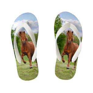 Icelandic Pony Tölt Funny Photo Horse Lovers  Kid Kid's Jandals