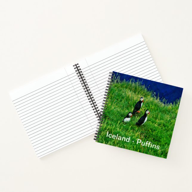 Icelandic Puffins Notebook (Inside)