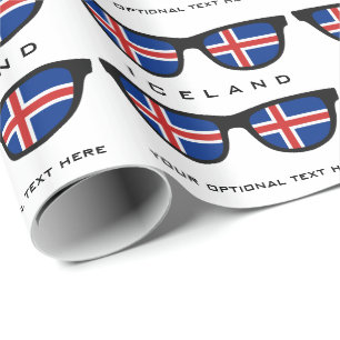 Icelandic Shades custom text & colour gift wrap