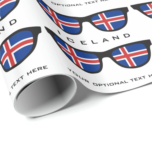 Icelandic Shades custom text & colour gift wrap (Roll Corner)