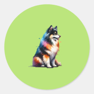 Icelandic Sheepdog Classic Round Sticker