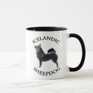 Icelandic Sheepdog owner 11oz. mug. Stylised dog. Mug