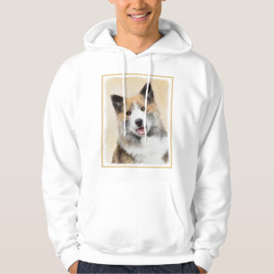 Icelandic Sheepdog Painting - Original Dog Art Hoodie