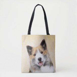 Icelandic Sheepdog Painting - Original Dog Art Tote Bag