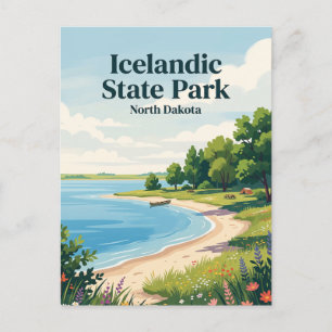 Icelandic State Park, North Dakota Postcard
