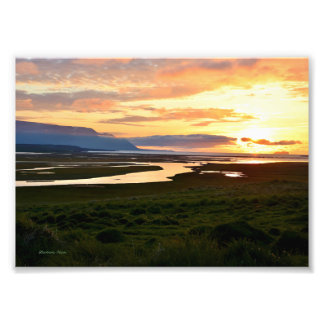 Icelandic Sunset Photo Print