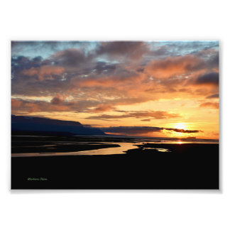 Icelandic Sunset Photo Print