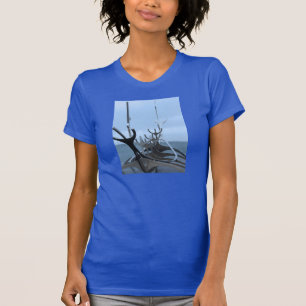 Icelandic Viking Ship Sculpture T-Shirt