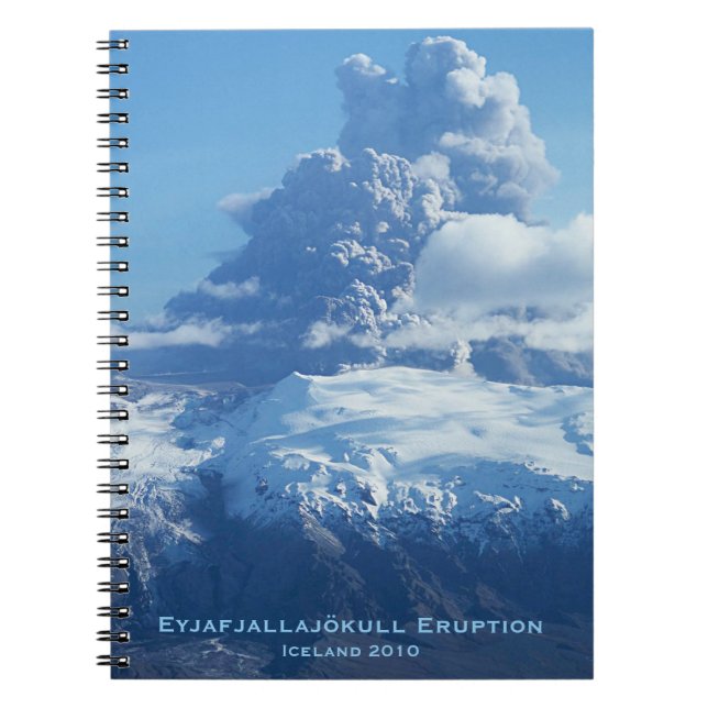 Icelandic Volcanic Eruption Notebook (Front)