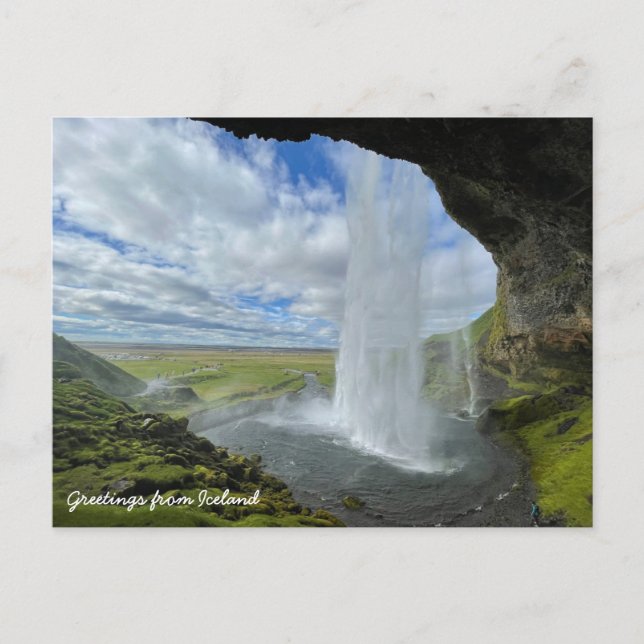 Icelandic waterfall postcard (Front)