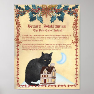 ICELANDIC YULE CAT Legend of Jólakötturinn   Poster