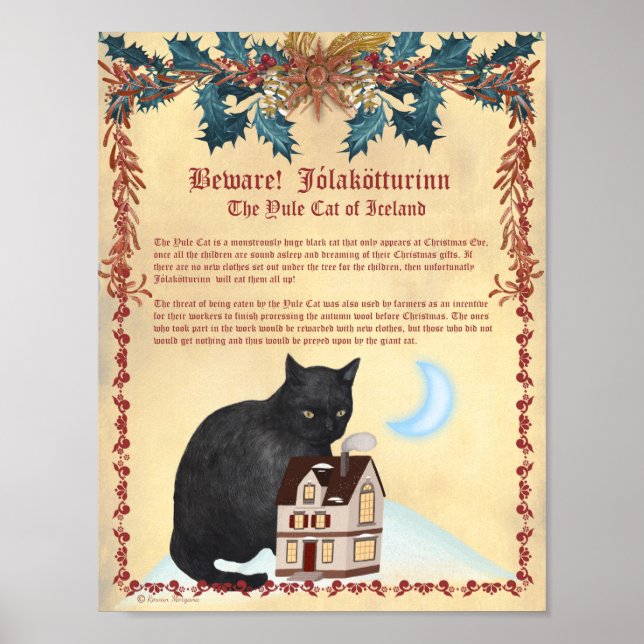 ICELANDIC YULE CAT Legend of Jólakötturinn   Poster (Front)