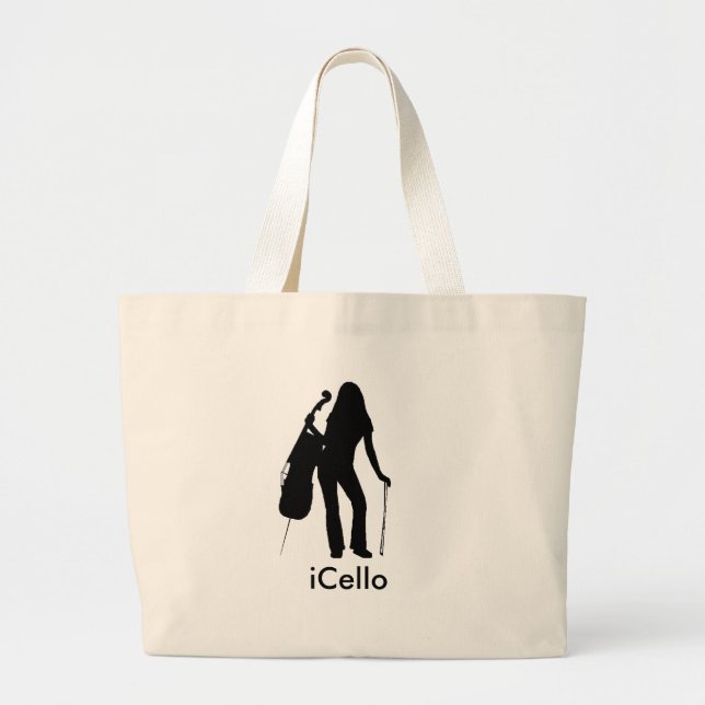 iCello Totebag Large Tote Bag (Front)