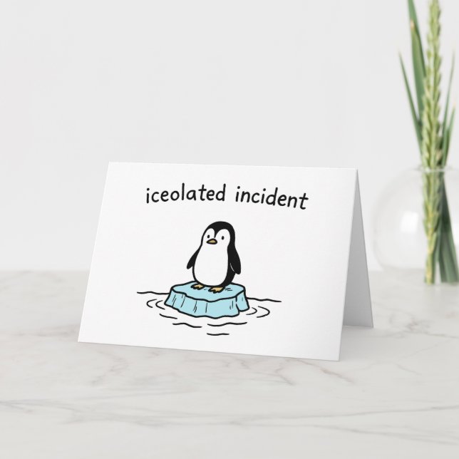 Iceolated Incident - Funny Christmas Card (Front)