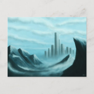 iceworld scifi/fantasy art postcard