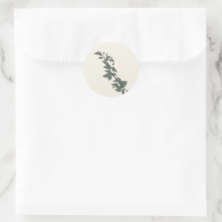 Icey Leaves – Cosy Botanical Aesthetic Sticker