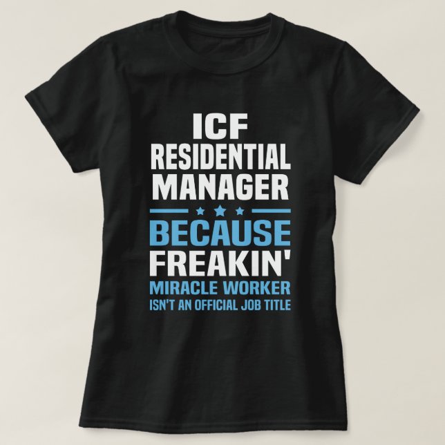 ICF Residential Manager T-Shirt (Design Front)