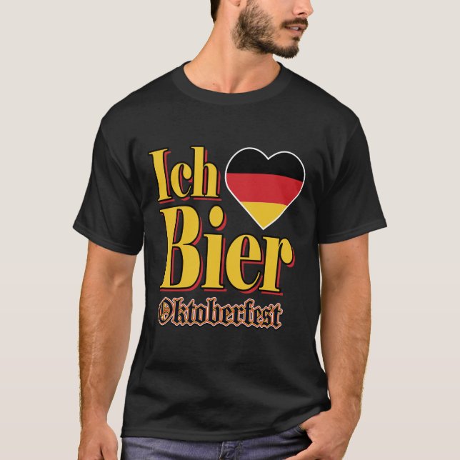 Ich Bier Oktoberfest T-Shirt (Front)