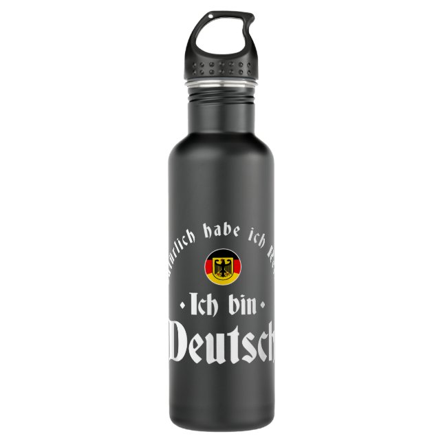 Ich bin Deutsch - Funny Germany Roots German Herit 710 Ml Water Bottle (Front)