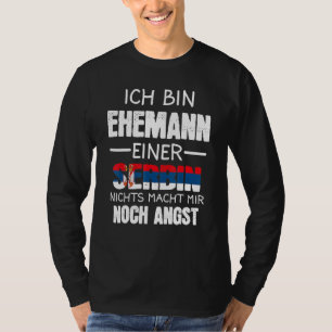 Ich Bin Ehemann Einer Serbin Serbia Serbe T-Shirt