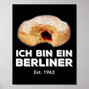 Ich Bin Ein Berliner Speech Jelly Doughnut Wall Co Poster