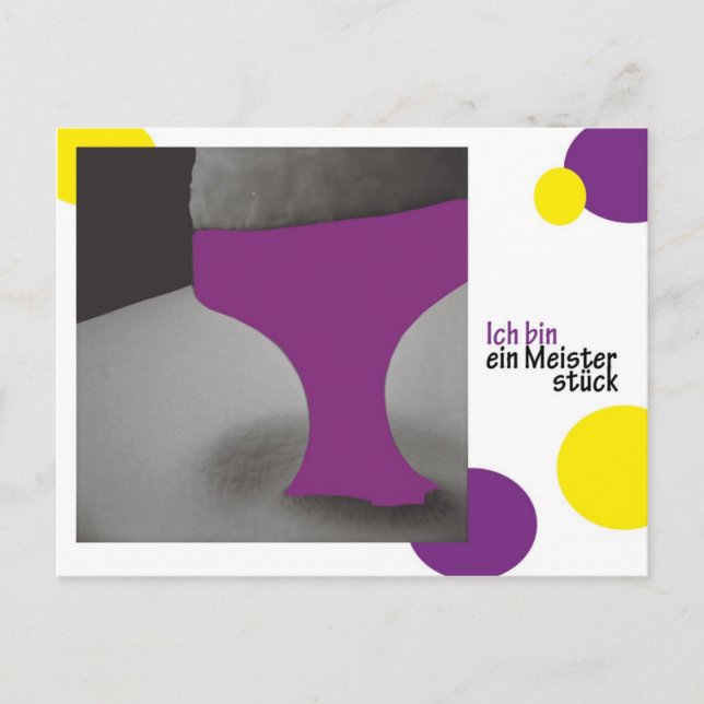 ich bin ein Meisterstueck Postcard (Front)