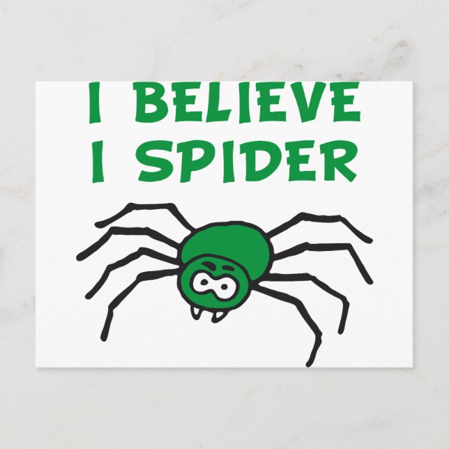 Ich glaub ich spinne - i believe i spider postcard (Front)