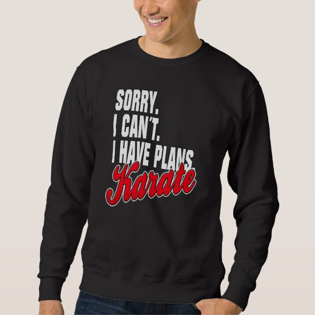 Ich Habe Plane Karate  Sayings Statement Outfit Sweatshirt (Front)