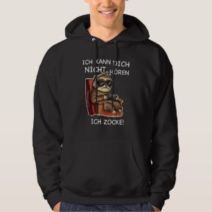 Ich kann dich nicht hören, ich zocke COOL Gamer Sl Hoodie