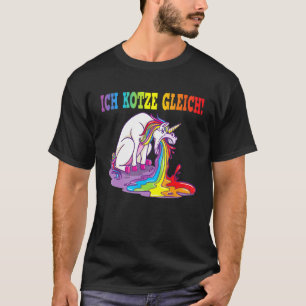 Ich Kotz Ggleich Unicorn Spit Evil T-Shirt