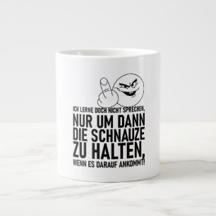 ICH LERNE DOCH NICHT SPRECHEN LARGE COFFEE MUG