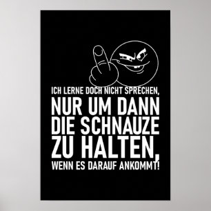 ICH LERNE DOCH NICHT SPRECHEN POSTER