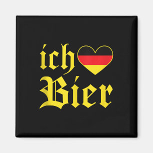 Ich Liebe Bier Funny German I Love Beer Tank Top  Magnet