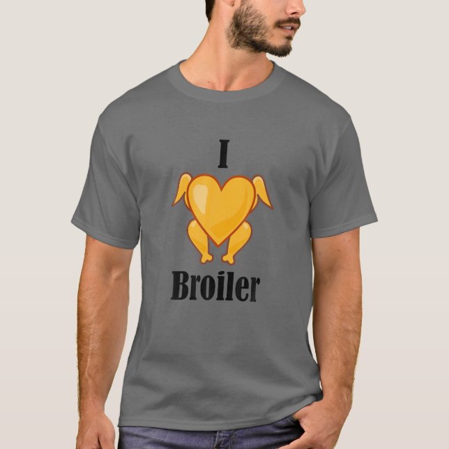 Ich Liebe Broiler Roast Chicken Ossi Funny DDR Say T-Shirt (Front)