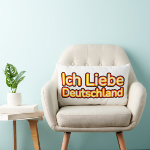 Ich Liebe Deutschland Lumbar Cushion