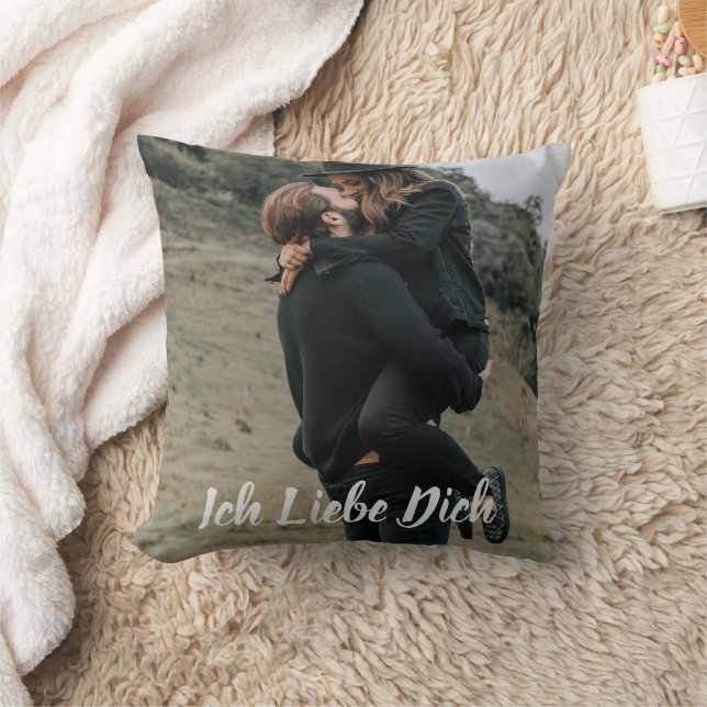 Ich Liebe Dich Fotokissen Selbst Gestalten - Cushion (Blanket)