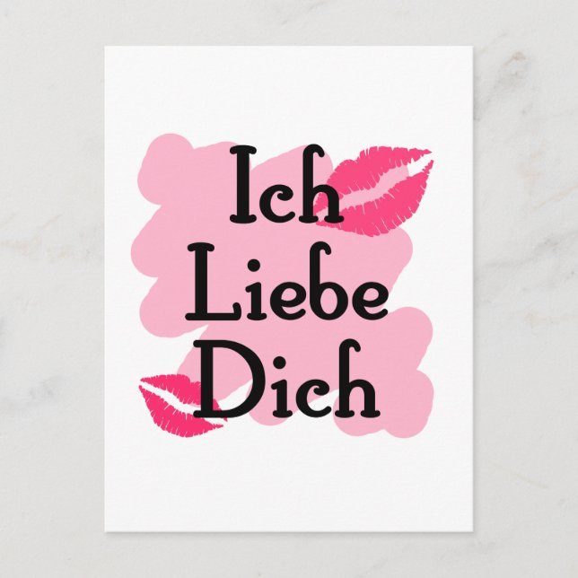ich liebe dich postcard (Front)