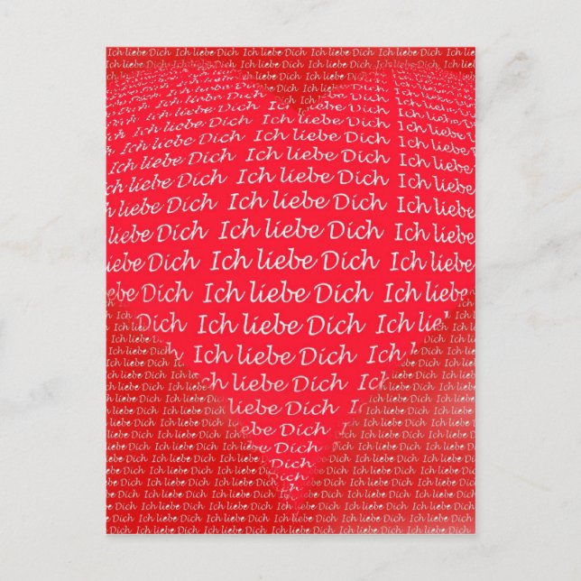 Ich liebe Dich Postcard (Front)