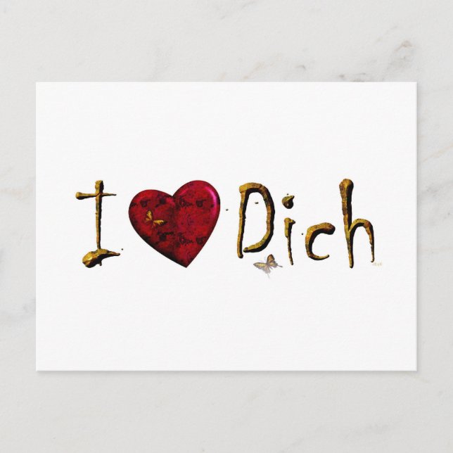 Ich Liebe Dich Postcard (Front)