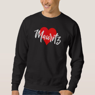 Ich Liebe Mauritz Vorname Liebe Herz Sweatshirt