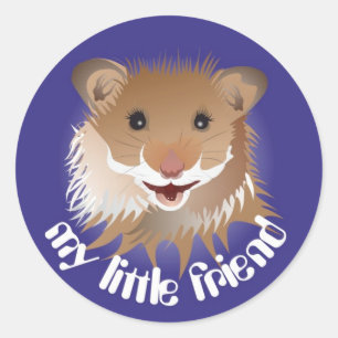 Ich liebe meinen kleinen Hamster Aufkleber Classic Round Sticker