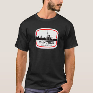 Ich Liebe München Tee  Cool Munich Skyline Graphic