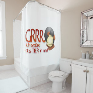 "Ich spüre das Tier in mir!" Shower Curtain